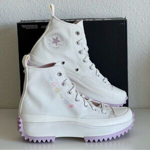 Converse Run Star Hike Hi Platform 'Self-Care Club' Creamy White & Lavender